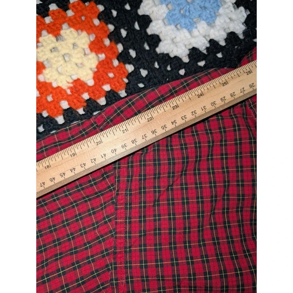 Ralph Lauren Polo Boys Red Green Plaid Button Dress Shirt Size Medium‎
